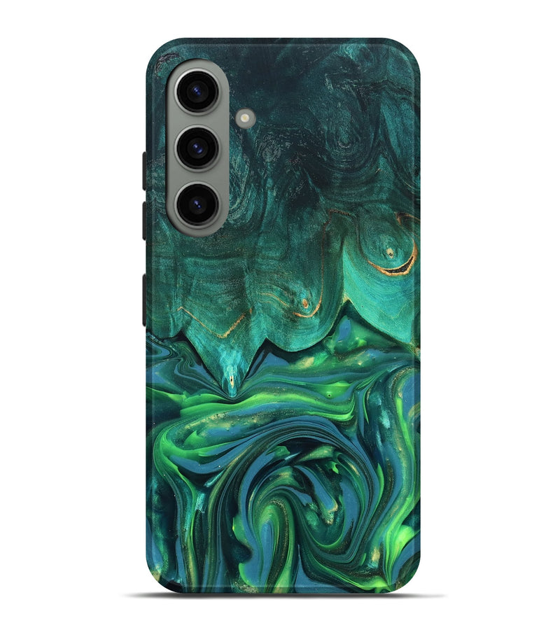 Galaxy S24 Plus Wood Live Edge Phone Case - Zion (Green, 819347)