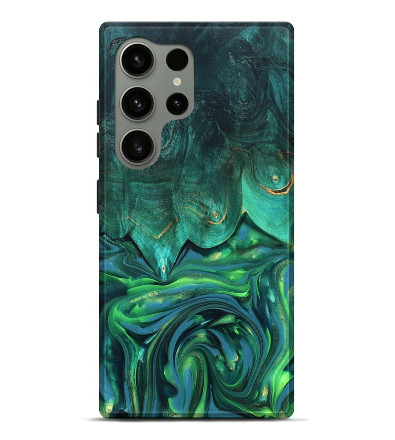 Galaxy S24 Ultra Wood Live Edge Phone Case - Zion (Green, 819347)
