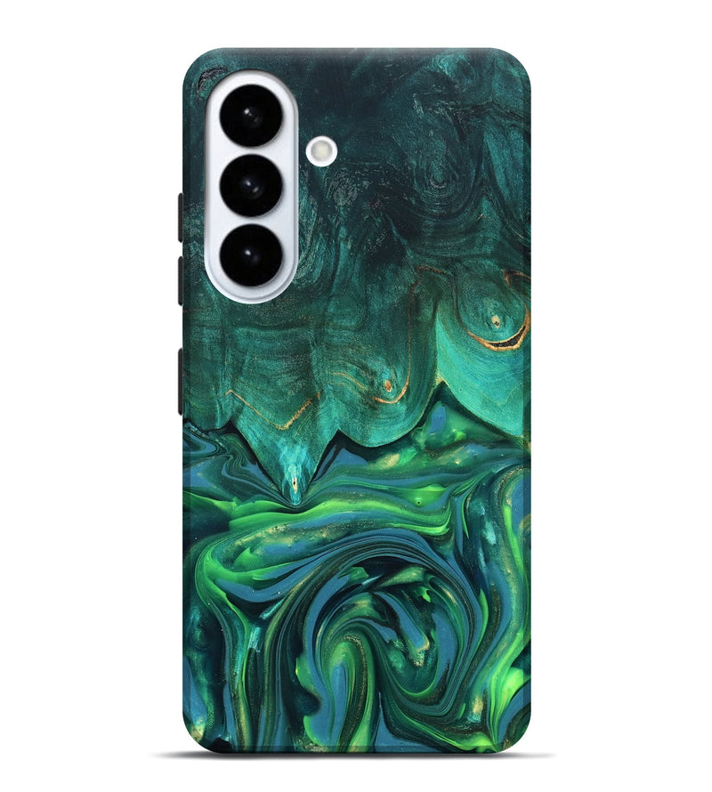 Galaxy S26 Plus Wood Live Edge Phone Case - Zion (Green, 819347)