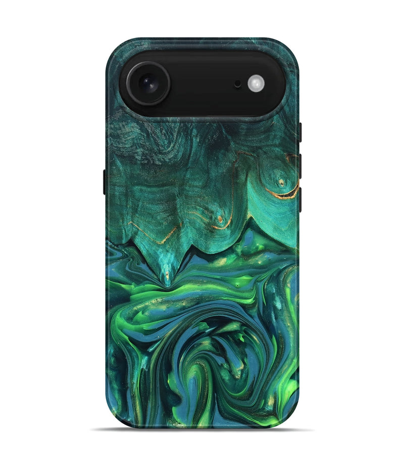 iPhone 17 Air Wood Live Edge Phone Case - Zion (Green, 819347)