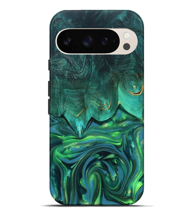 Pixel 10 Pro XL Wood Live Edge Phone Case - Zion (Green, 819347)