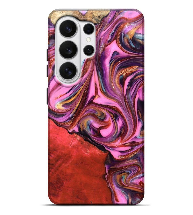 Galaxy S26 Ultra Wood Live Edge Phone Case - Elvin (Red, 819348)