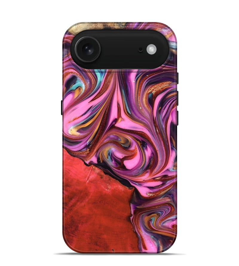 iPhone 17 Air Wood Live Edge Phone Case - Elvin (Red, 819348)