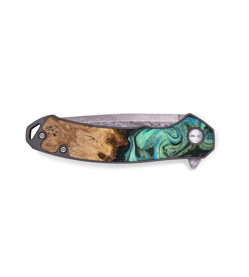 EDC Wood Pocket Knife - Kaeli (Green, 819351)