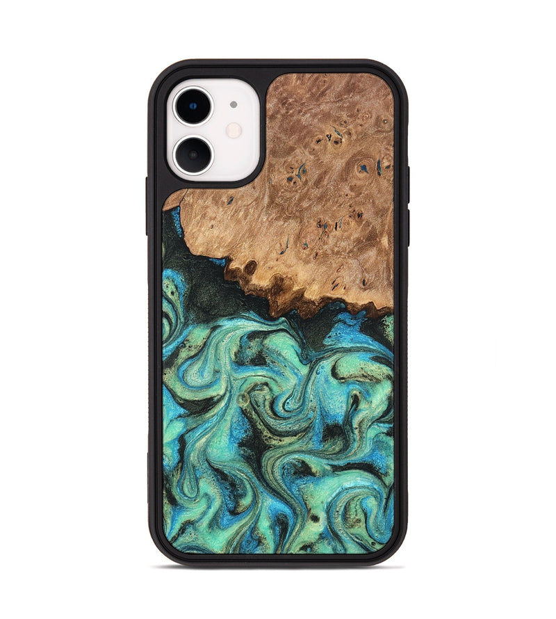 iPhone 11 Wood Phone Case - Kaeli (Green, 819351)