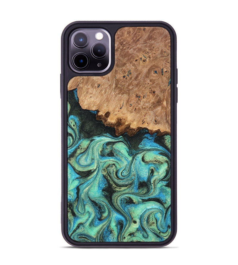 iPhone 11 Pro Max Wood Phone Case - Kaeli (Green, 819351)