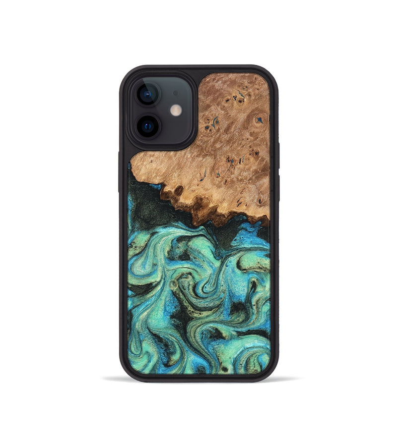 iPhone 12 mini Wood Phone Case - Kaeli (Green, 819351)