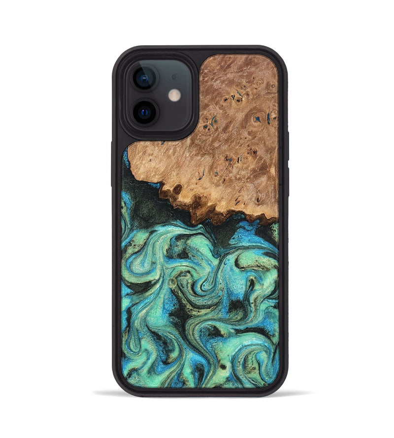 iPhone 12 Wood Phone Case - Kaeli (Green, 819351)