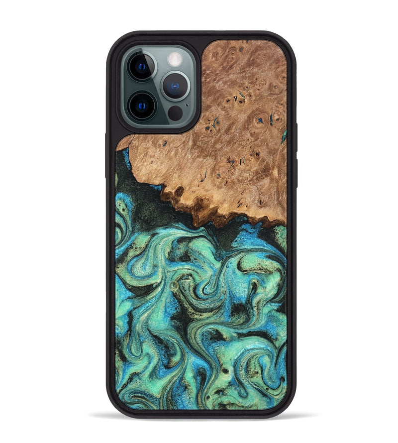 iPhone 12 Pro Max Wood Phone Case - Kaeli (Green, 819351)