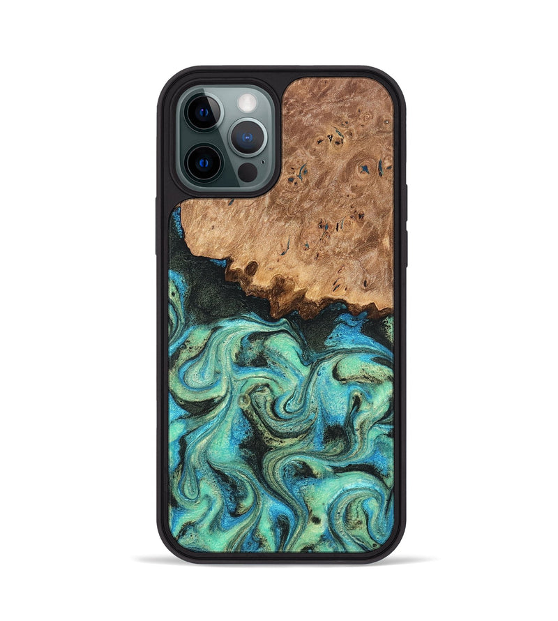 iPhone 12 Pro Wood Phone Case - Kaeli (Green, 819351)