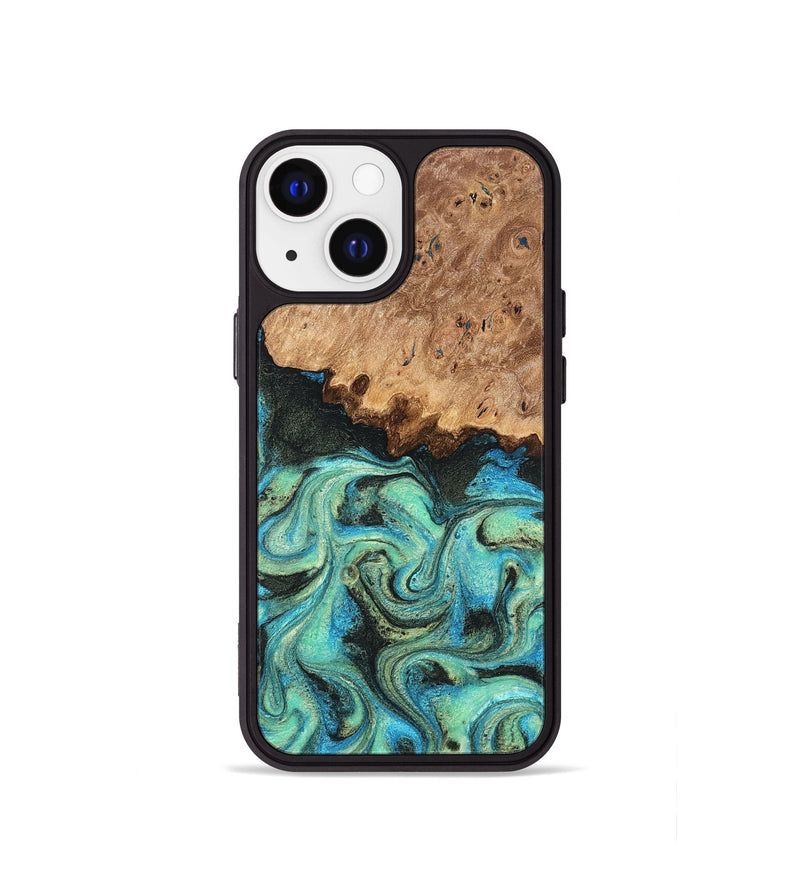 iPhone 13 mini Wood Phone Case - Kaeli (Green, 819351)