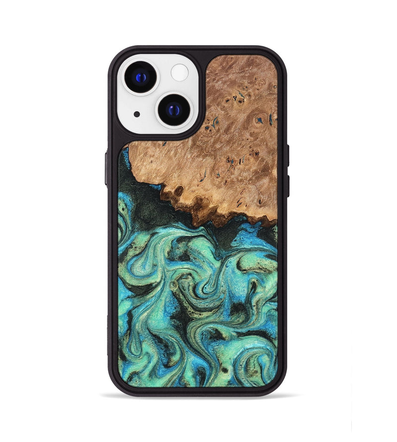 iPhone 13 Wood Phone Case - Kaeli (Green, 819351)