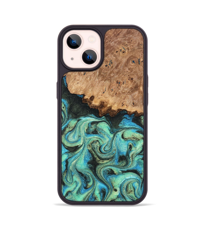 iPhone 14 Wood Phone Case - Kaeli (Green, 819351)