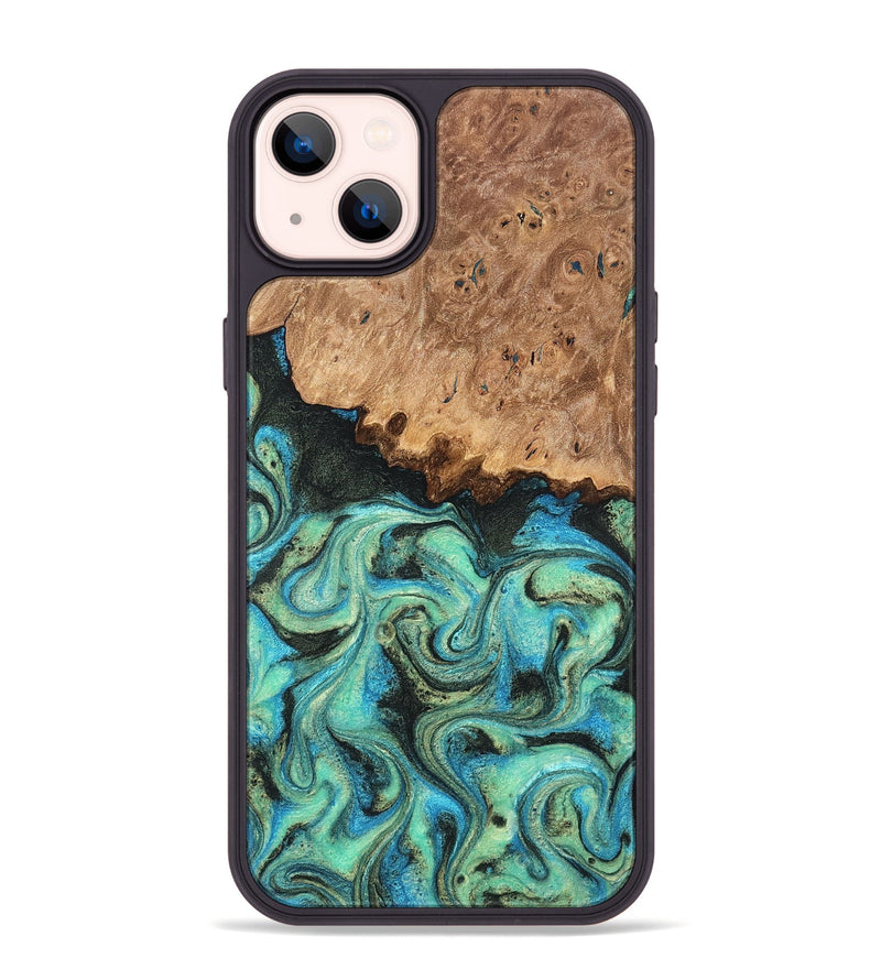 iPhone 14 Plus Wood Phone Case - Kaeli (Green, 819351)
