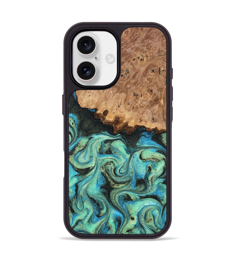 iPhone 17 Wood Phone Case - Kaeli (Green, 819351)