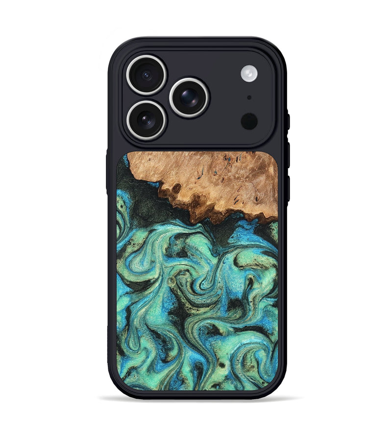 iPhone 17 Pro Wood Phone Case - Kaeli (Green, 819351)