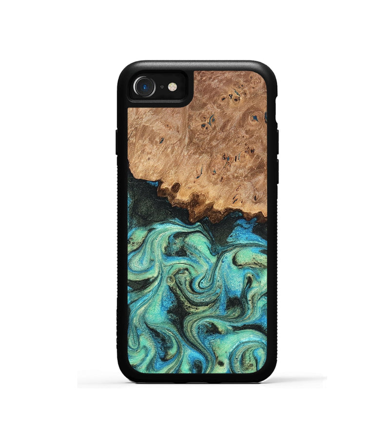 iPhone SE Wood Phone Case - Kaeli (Green, 819351)