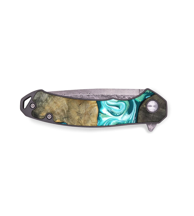 EDC Wood Pocket Knife - Brooks (Green, 819352)