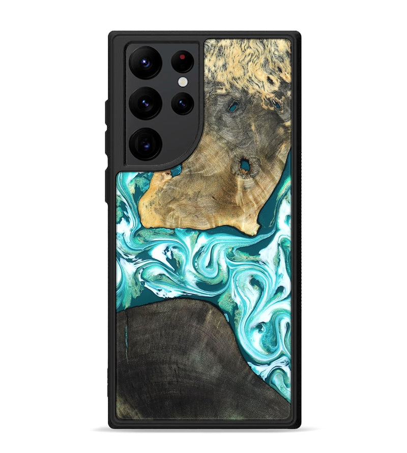 Galaxy S22 Ultra Wood Phone Case - Brooks (Green, 819352)