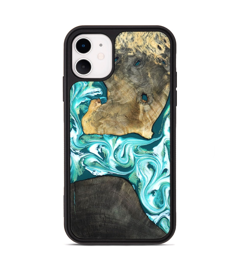 iPhone 11 Wood Phone Case - Brooks (Green, 819352)