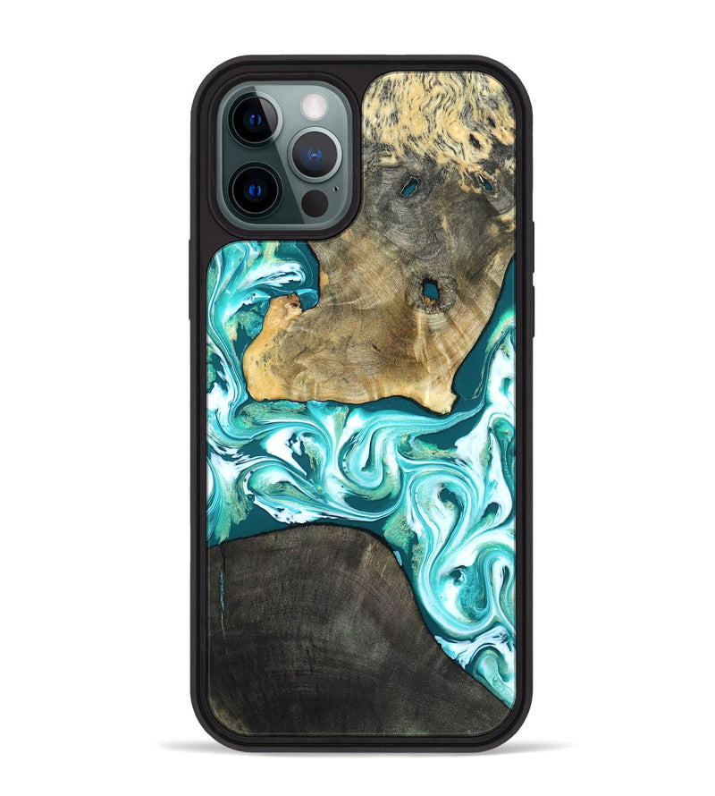 iPhone 12 Pro Max Wood Phone Case - Brooks (Green, 819352)
