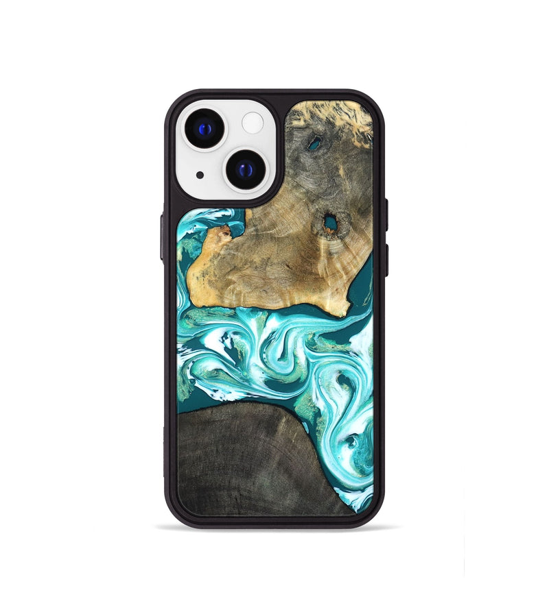 iPhone 13 mini Wood Phone Case - Brooks (Green, 819352)