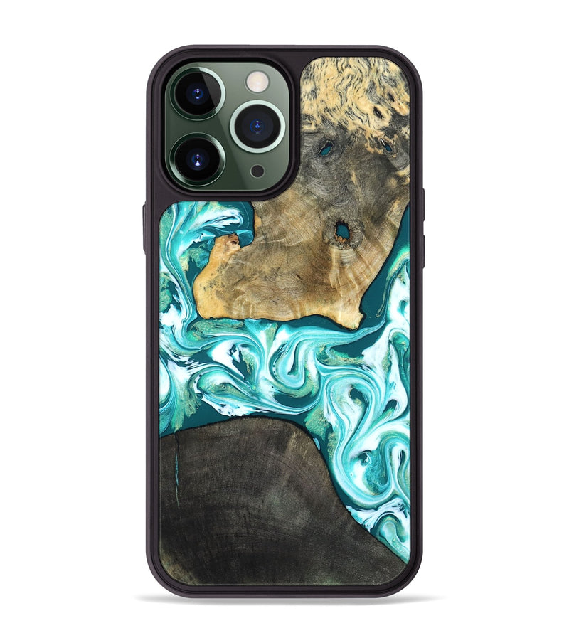 iPhone 13 Pro Max Wood Phone Case - Brooks (Green, 819352)