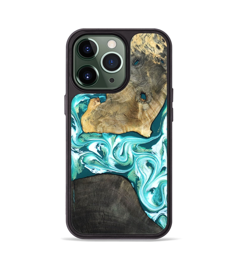 iPhone 13 Pro Wood Phone Case - Brooks (Green, 819352)