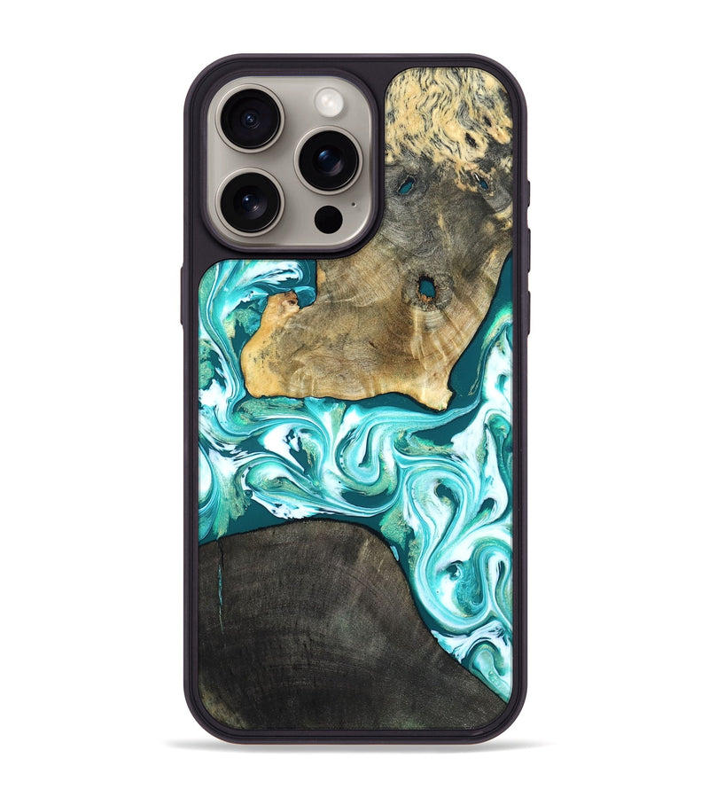 iPhone 15 Pro Max Wood Phone Case - Brooks (Green, 819352)