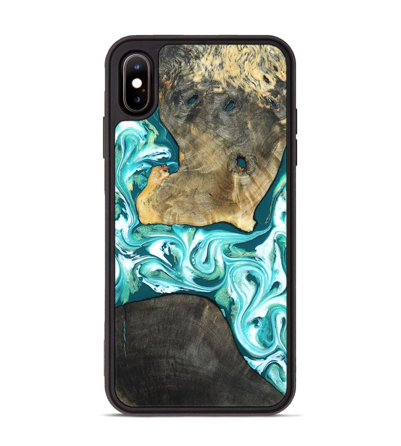 iPhone Xs Max Wood Phone Case - Brooks (Green, 819352)