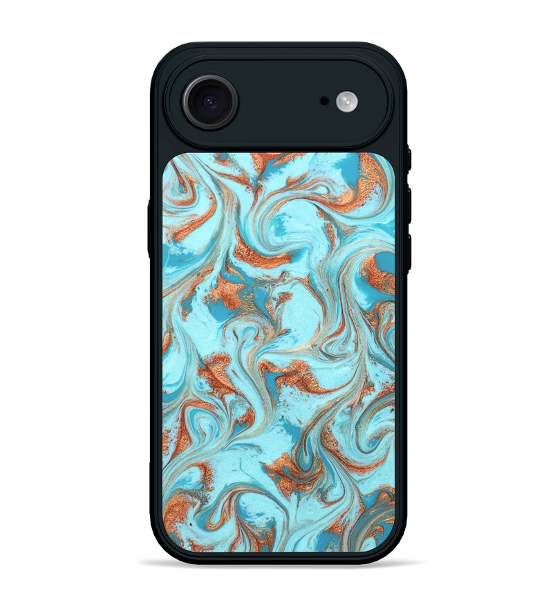 iPhone 17 Air ResinArt Phone Case - Saint (Teal & Gold, 819353)