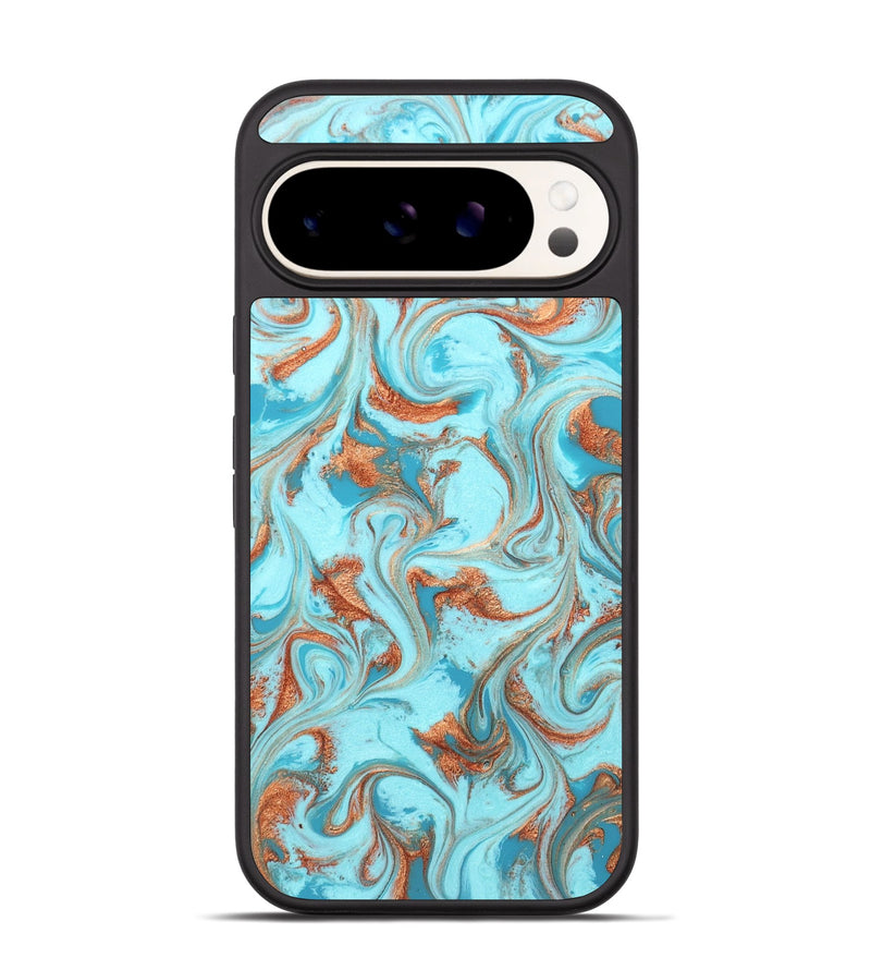 Pixel 9 ResinArt Phone Case - Saint (Teal & Gold, 819353)