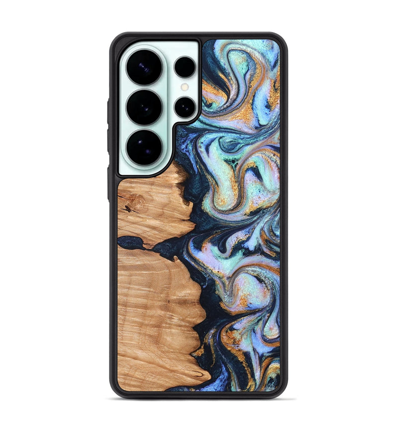 Galaxy S26 Ultra Wood Phone Case - Sheldon (Teal & Gold, 819359)