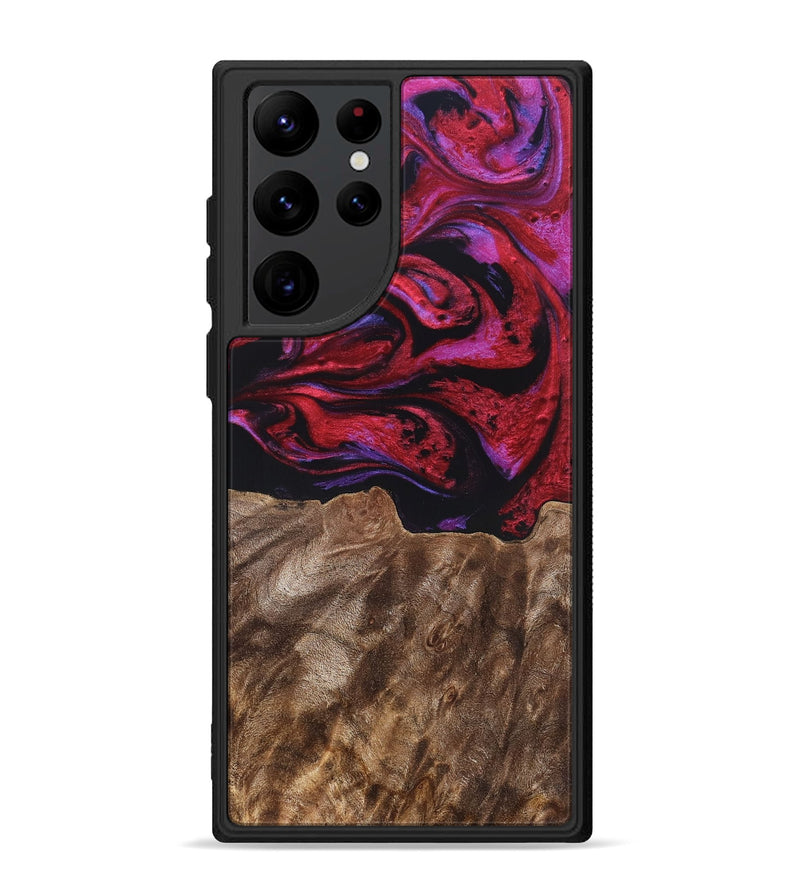 Galaxy S22 Ultra Wood Phone Case - Otto (Red, 819360)