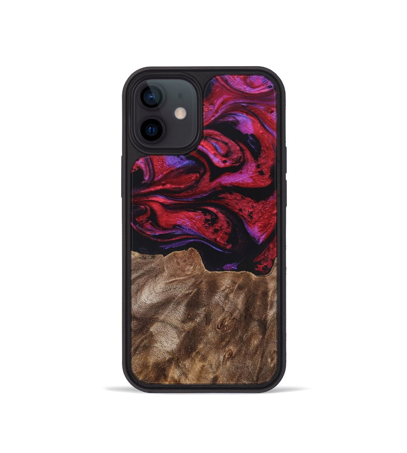 iPhone 12 mini Wood Phone Case - Otto (Red, 819360)