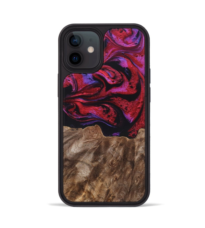 iPhone 12 Wood Phone Case - Otto (Red, 819360)