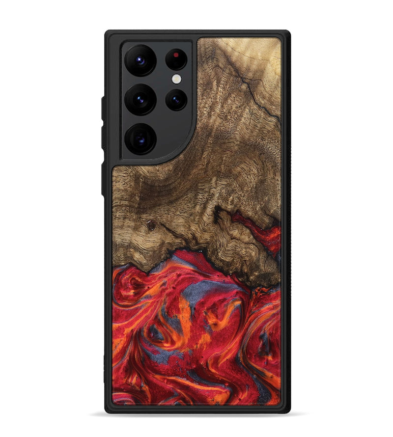 Galaxy S22 Ultra Wood Phone Case - Devonte (Red, 819361)