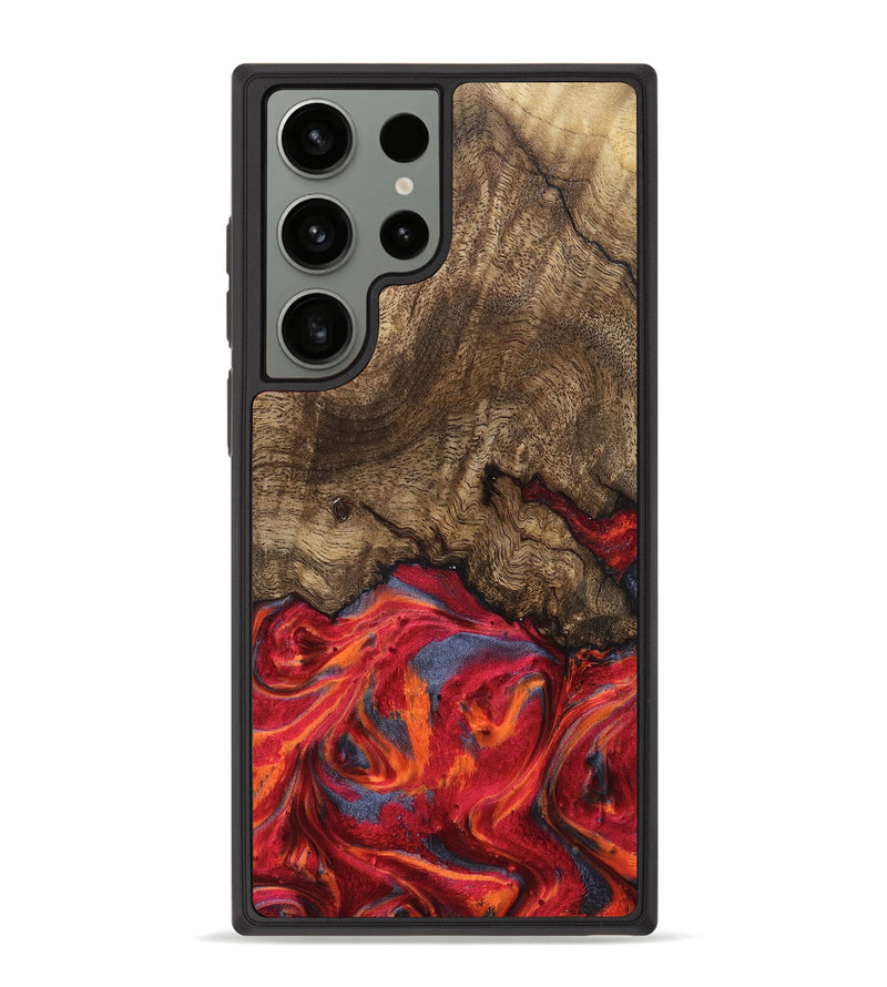 Galaxy S23 Ultra Wood Phone Case - Devonte (Red, 819361)