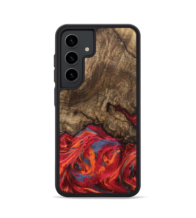 Galaxy S24 Wood Phone Case - Devonte (Red, 819361)