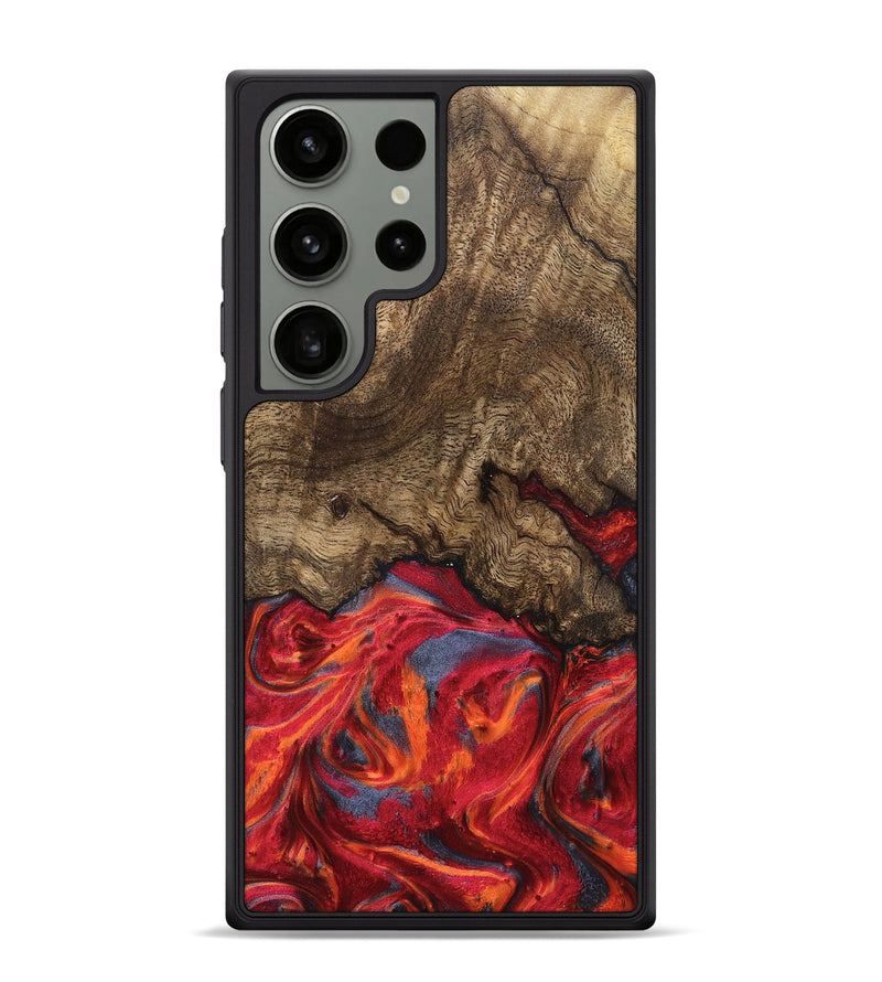 Galaxy S24 Ultra Wood Phone Case - Devonte (Red, 819361)
