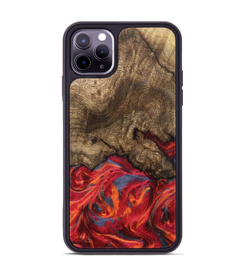 iPhone 11 Pro Max Wood Phone Case - Devonte (Red, 819361)