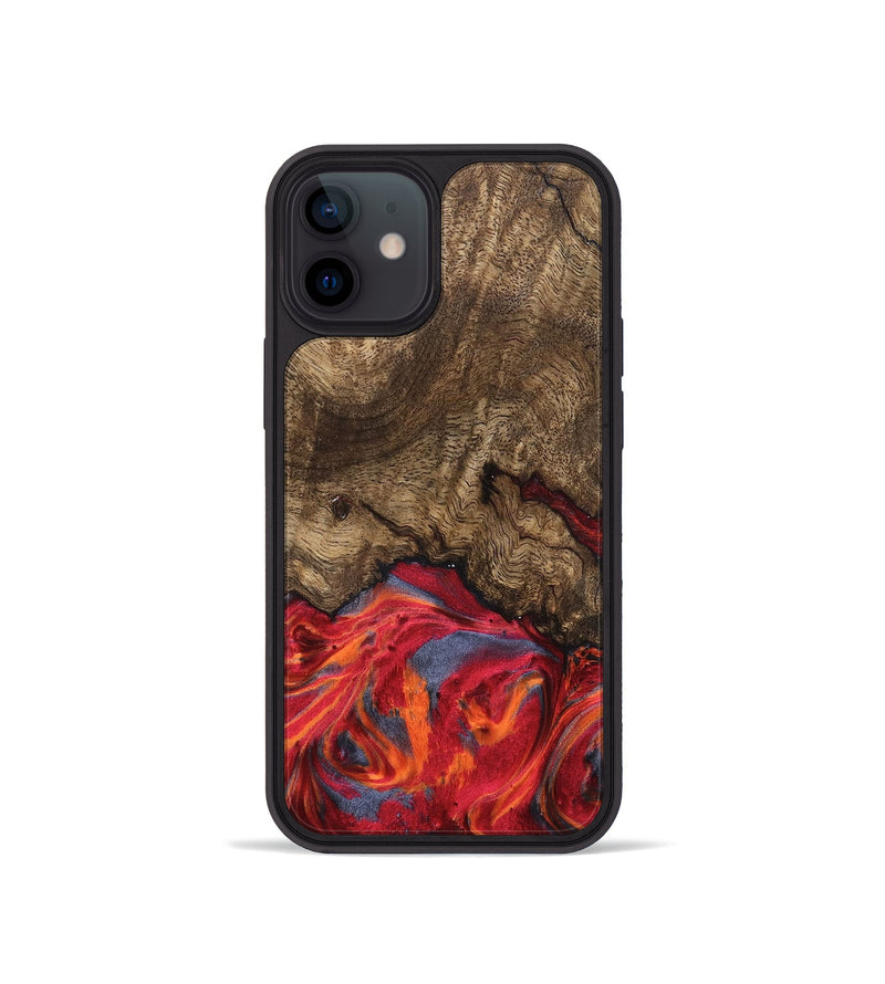 iPhone 12 mini Wood Phone Case - Devonte (Red, 819361)