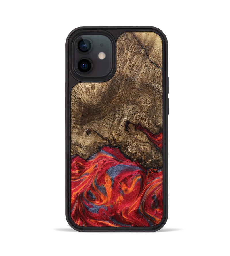iPhone 12 Wood Phone Case - Devonte (Red, 819361)