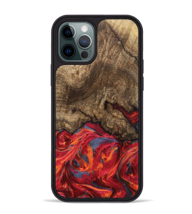 iPhone 12 Pro Max Wood Phone Case - Devonte (Red, 819361)
