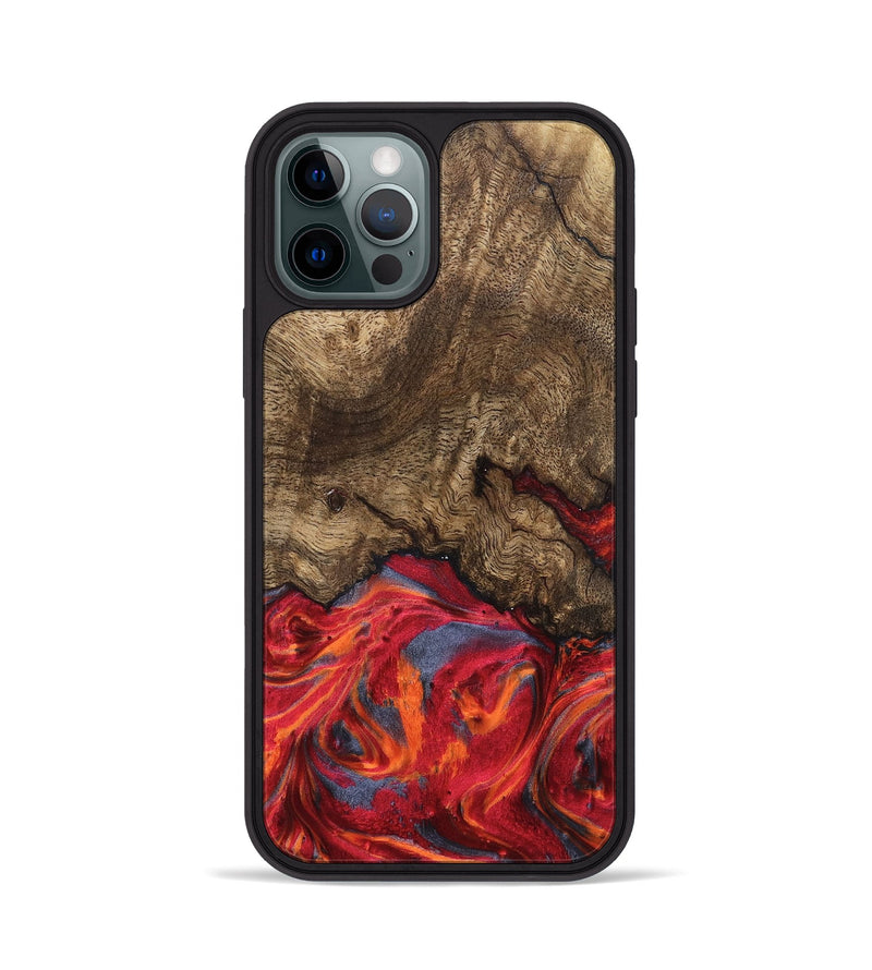 iPhone 12 Pro Wood Phone Case - Devonte (Red, 819361)