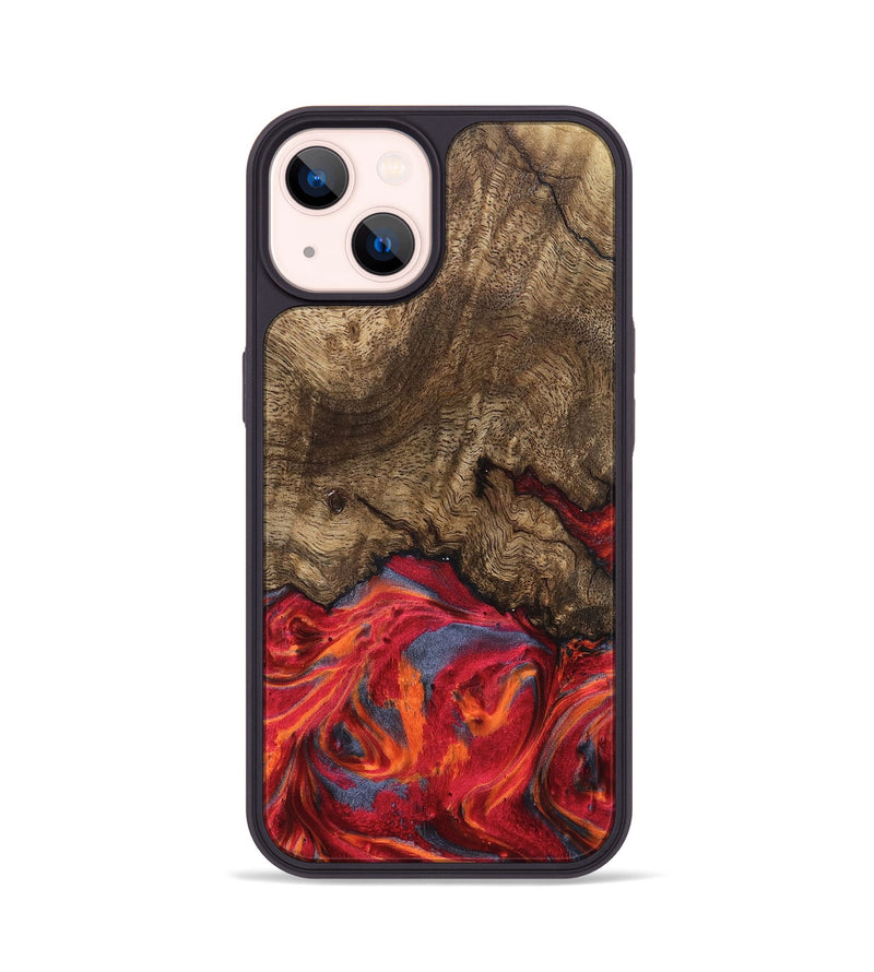 iPhone 14 Wood Phone Case - Devonte (Red, 819361)
