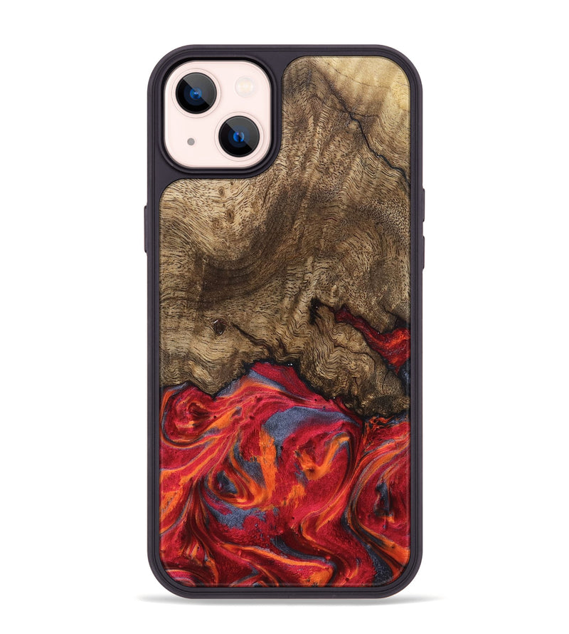 iPhone 14 Plus Wood Phone Case - Devonte (Red, 819361)