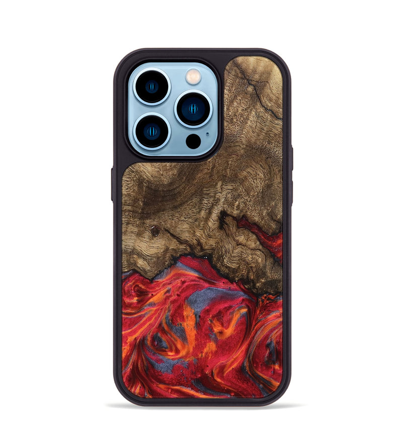 iPhone 14 Pro Wood Phone Case - Devonte (Red, 819361)