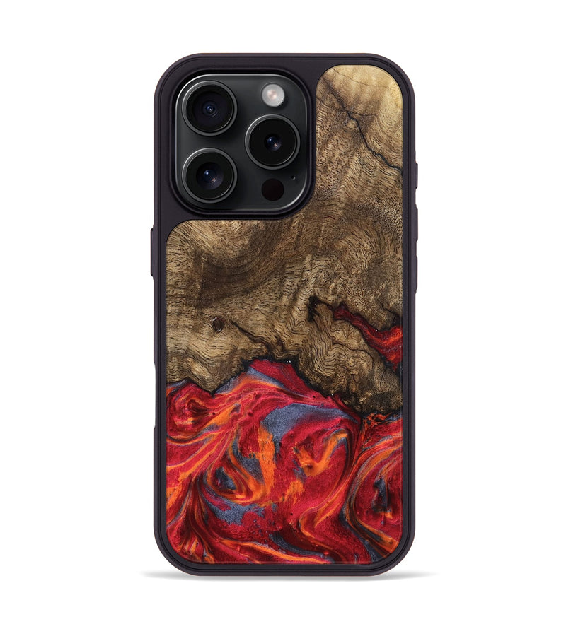 iPhone 16 Pro Wood Phone Case - Devonte (Red, 819361)