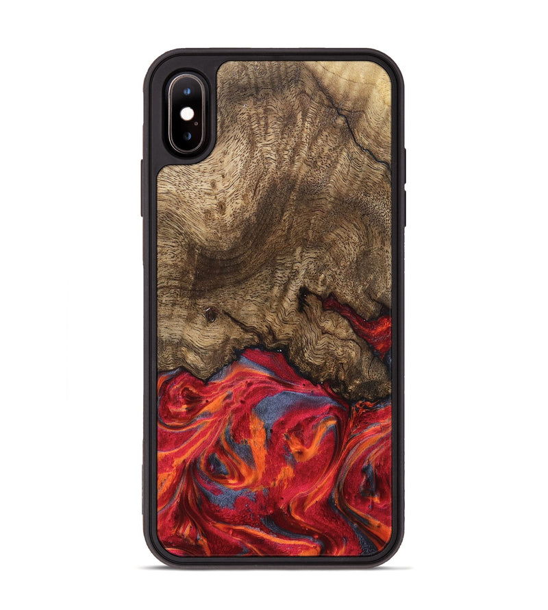 iPhone Xs Max Wood Phone Case - Devonte (Red, 819361)